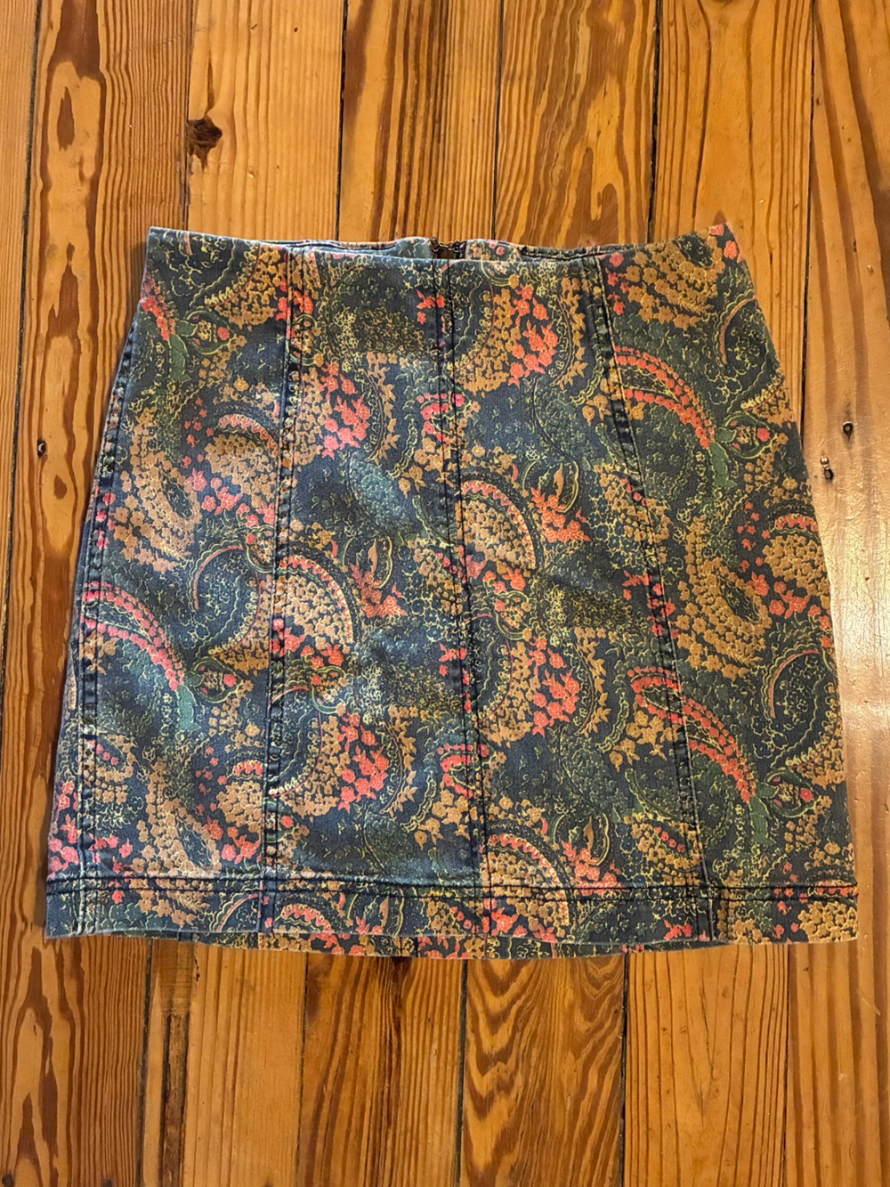 Free People Paisley High Waist Mini Skirt